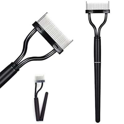 Abbildung von IZyufan Wimper Kamm Wimpernkamm aus Edelstahl, Make Up Comb, Pinsel Sind Entworfen Mascara Für Werkzeug, Eyelash Separator