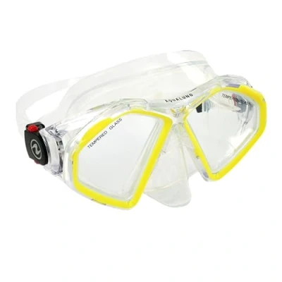 Abbildung von AQUALUNG Hawkeye Tauchmaske Transparent Yellow L
