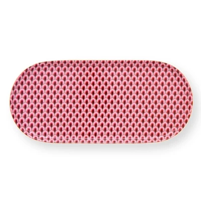 Abbildung von PIP STUDIO Flower Fest. Scallop dark pink Zuckertablett