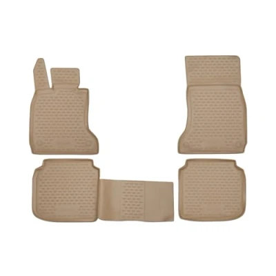 Abbildung von Element Passgenaue Premium 3D Gummimatten Fussmatten passend für Audi A6 III (C7), 2011 &gt;, Avant/Allroad/ohne Handschuhbox, 4 TLG.(beige)