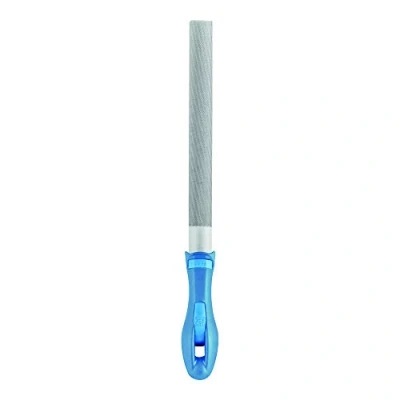 Abbildung von PFERD Werkstattfeile Halbrund, 200mm, halbrunde Feile, Kreuzhieb H2 auf zwei Seiten, inkl. Ergonomie Feilenheft, 11213207 für universelle Schrupp und Schlichtarbeiten geeignet
