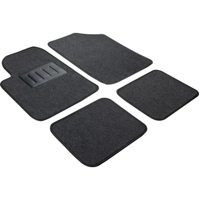 Abbildung von START Essential Carpet 10462 Fußmattensatz Textil, PVC, PP (Polypropylen) vorne und hinten 4 schwarz