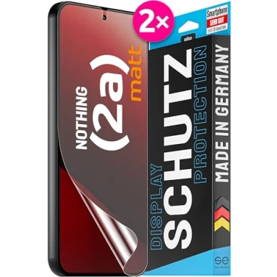 Abbildung von S.E für Nothing Phone (2a) Schutzfolie Entspiegelt 2x Folien im SET aus Deutschland, 2a Folie Matt, Matte Displayfolie, Alternative Schutzglas