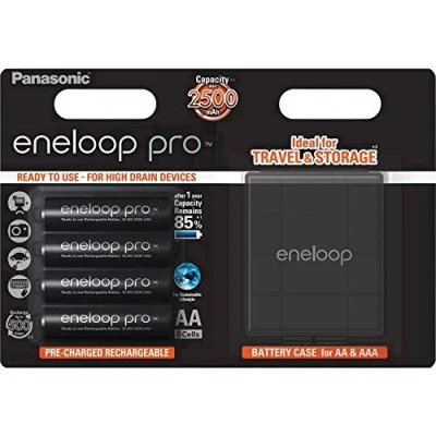 Abbildung von Panasonic eneloop Pro HR06 Box Mignon (AA) Akku NiMH 2500 mAh 1.2V 4St, BK 3HCDEC4BE