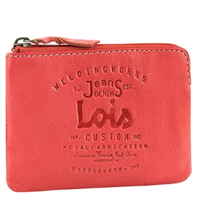 Abbildung von Lois Geldbeutel &amp; Schlüsseltasche Klein Schlüsseletui Leder Autoschlüssel Tasche Schlüssel Etui 11002, Rot