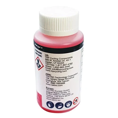 Abbildung von Mineralisches Bremsöl Für Hydraulische Bremsen Tektro 100ml Rot