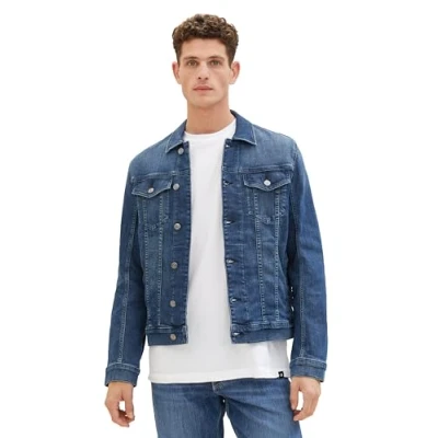 Abbildung von TOM Tailor Jeansjacke, Herren, Größe: Small, Used mid stone blue denim