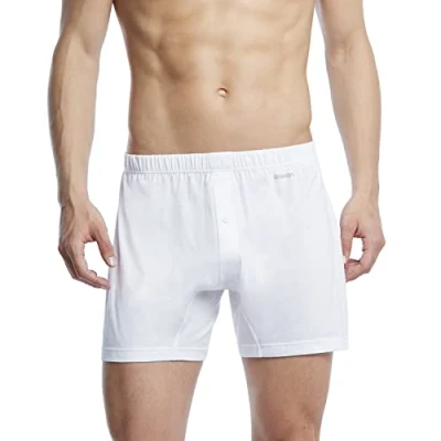Abbildung von 2(x)ist)IST Herren Boxershorts aus Pima Baumwolle, Weiß, Small