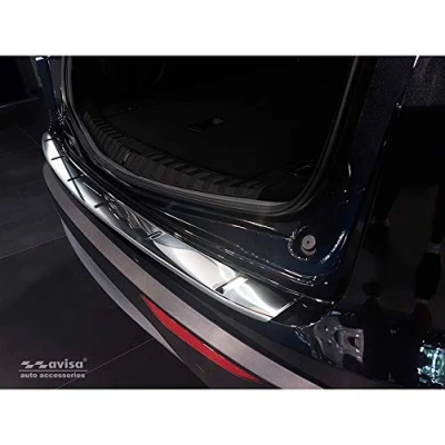 Abbildung von Avisa Edelstahl Heckstoßstangenschutz kompatibel mit Alfa Romeo Stelvio 2017 &amp; FL 2020 &#039;Ribs&#039;