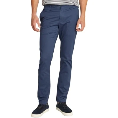 Abbildung von Tommy Hilfiger Herren Chino Hose Bleecker Printed Structure Slim Fit, Blau (Aegean Sea), 34W/29L