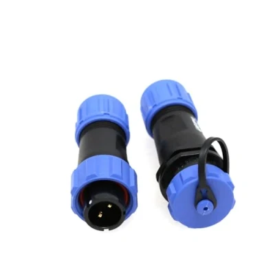 Abbildung von ZBLZGP Weipu SP13 2 poliger Inline Stecker Wasserdicht IP68 Gehäuse Panel Mount Aviation Kabel Buchse für AC DC Power LED Outdoor