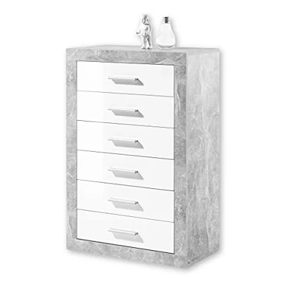 Abbildung von HBZ Sideboard &quot;Stone&quot;, (1 St.), weiß Hochglanz, Schrank mit Schubkästen