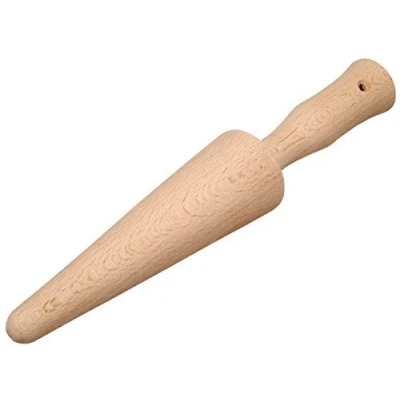 Abbildung von Gravidus Waffelplatten Holz Waffelhorn Waffelformer Hörnchen Waffeln formen 24 cm