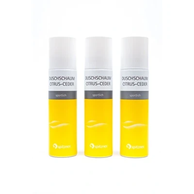 Abbildung von Spitzner Duschschaum Citrus Ceder 3x150ml Vorteilspack Wellness Dusche sanft reinigender Schaum dermatologisch getestet, vegan und hautverträglich ideal nach dem Sport