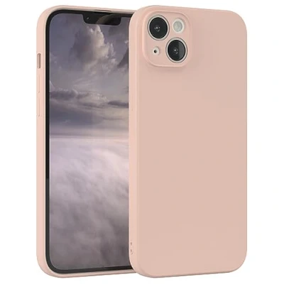 Abbildung von EAZY Case Silikonhülle für iPhone 14 Plus Hülle Silikon Rosa weich stoßfeste Handyhülle Schutzhülle mit Kameraschutz Dünn Premium Schutz Cover TPU Phone Bumper in Altrosa Pastell