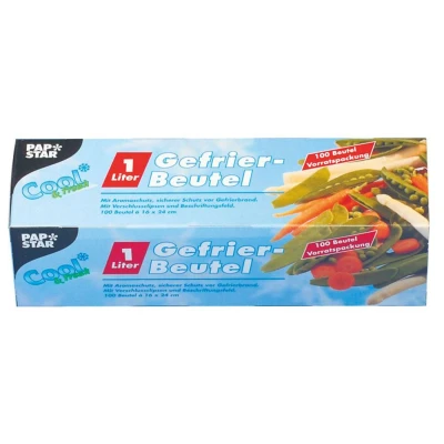 Abbildung von PAPSTAR Gefrierbeutel 14157 transparent 1,0 l