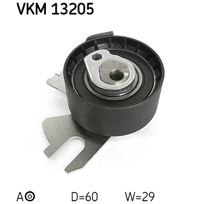 Abbildung von SKF VKM 13205 Spannrolle, Zahnriemen FORD: FOCUS 3, 3 Turnier, S Max Mk1, PEUGEOT: 5008 I, 308 I SW, 407 CITROËN: C5 III Kombi