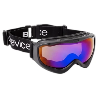 Abbildung von Black Crevice Erwachsenen Skibrille mit Doppel Spiegelscheibe, schwarz/blau, BCR043470 1…