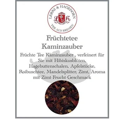 Abbildung von Lerbs &amp; Hagedorn, Früchte Tee Kaminzauber Zimt Frucht Geschmack 250g (ca. 21 Liter) Hibiskusblüten, Hagebuttenschalen, Apfelstücke, Roibuschtee