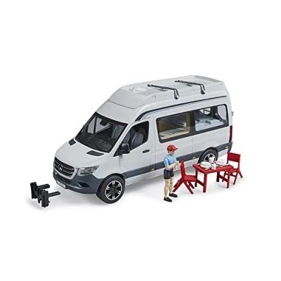 Abbildung von Bruder MB Sprinter Camper mit Fahrer 1:16