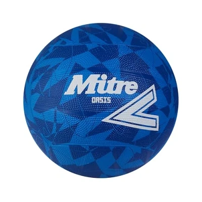 Abbildung von Mitre Oasis Netball sehr langlebig toller Grip stilvolles Design, Blau/Weiß, 5