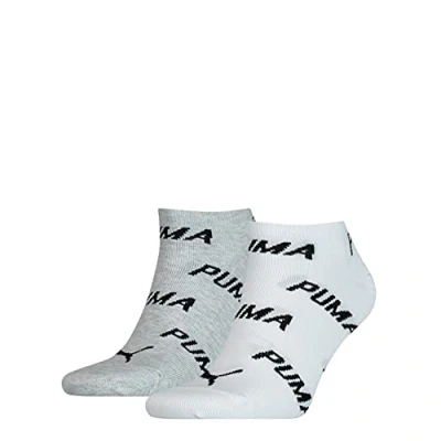 Abbildung von Puma Unisex Sneaker Socken, Weiß/Grau/Schwarz, 43/46 (3er Pack)