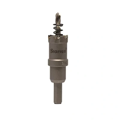 Abbildung von Starrett Hartmetall Lochsäge CTD23 TCT Tiefschnitt für Metall Edelstahl Eisen Aluminium 23mm