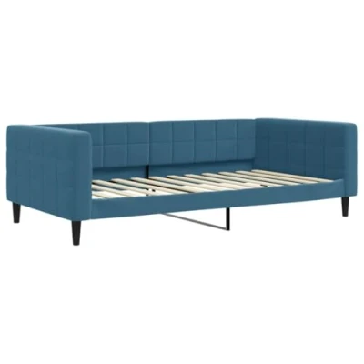 Abbildung von vidaXL Tagesbett, Gästebett 2 in 1, Sofabett Schlafsofa für Schlafzimmer Wohnzimmer, Bettsofa Sofa, Modernes Design, Blau 100x200cm Samt