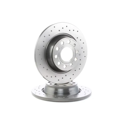 Abbildung von BREMBO XTRA LINE 08.A202.1X Bremsscheibe 282 12 5 gelocht, voll beschichtet mit Schrauben VOLKSWAGEN: Passat B6 Limousine, Tiguan I, CC kfzteile,