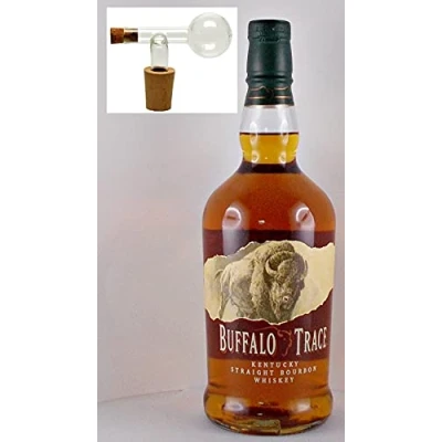 Abbildung von Buffalo Trace Kentucky Straight Bourbon Whiskey + Glaskugelportionierer zum feinen Dosieren