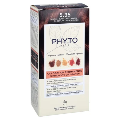 Abbildung von Phyto Color 535 Kastanienbraun hell vergoldet 110 g