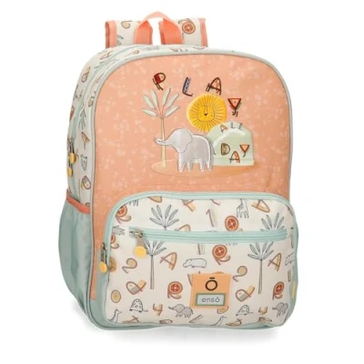 Abbildung von Enso Play All Day Schulrucksack, Mehrfarbig, 30 x 38 12 cm, Polyester, 13,68 l, bunt, Schulrucksack