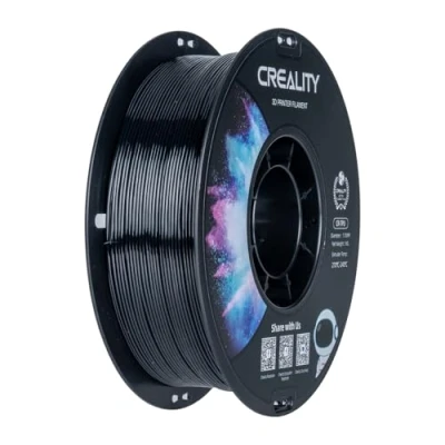 Abbildung von Creality TPU Filament 1.75mm, 3D Druck Filament, hohe Elastizität, weiches Klebematerial, elastisch, 1kg Schwarz