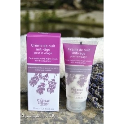 Abbildung von Le Chateau du Bois: Anti Age Nachtcreme mit echtem Lavendel AOC der Haute Provence, 50ml