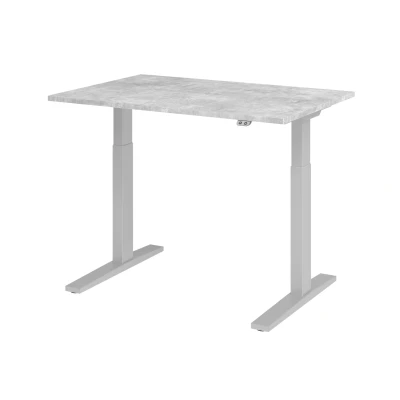 Abbildung von Hammerbacher Schreibtisch XMKA12 Beton/Silber