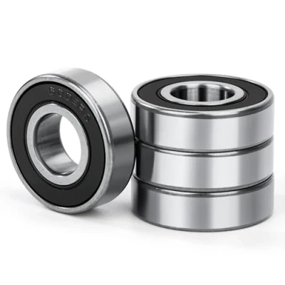 Abbildung von 4 Stück 6002 2RS Kugellager 15x32x9mm Doppelt Geschützte Rillenkugellager Chromstahl und Vorgeschmiert, 6002RS mit Doppeldichtung, für DIY, Drehbänke, Motoren, 3D Drucker