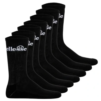 Abbildung von Ellesse Unisex Sport 7 PAAR Trego Socken, Größe: 43 46, Schwarz