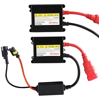 Abbildung von Chemini HID Vorschaltgeräte, 12 V, 55 W, Xenon Vorschaltgerät, schlankes digitales Set, universell für H1, H3, H7, H8, H9, H11, 9005, 9006, H4, 2 Stück