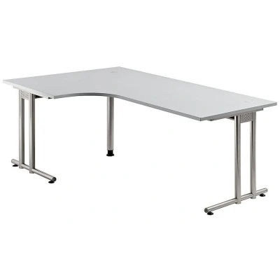Abbildung von HAMMERBACHER Schreibtisch VNS82/5/S lichtgrau
