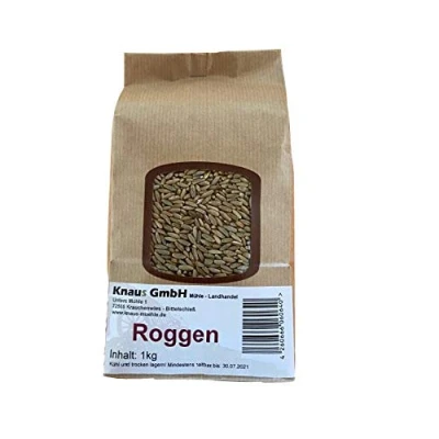 Abbildung von Roggen 1kg Roggenkörner ganzes Korn Getreide Backen Brot Vollkorn