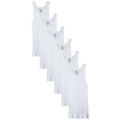 Abbildung von Hanes Herren 372ap6 tank top and cami shirts, 6 Stück in Weiß, S EU