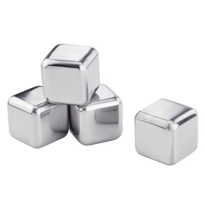Abbildung von Contento Eiswürfelform &quot;Edelstahl Eiswürfel&quot;, (Set, 4 St.), in Geschenkbox