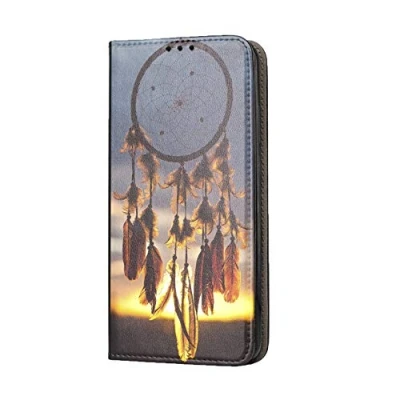 Abbildung von KX Mobile Hülle für Samsung Galaxy A21S Handyhülle Motiv 1098 Traumfänger Dreamcatcher Premium Smart aus Kunstleder einseitig bedruckt HandyCover