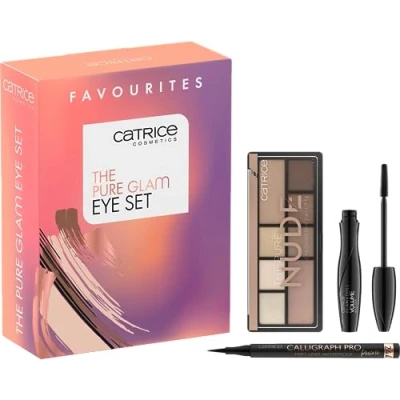 Abbildung von Catrice Augen Make Up Set The Pure Glam Eye Set, 3 tlg., Lidschattenpalette mit Eyeliner und Mascara, vegan