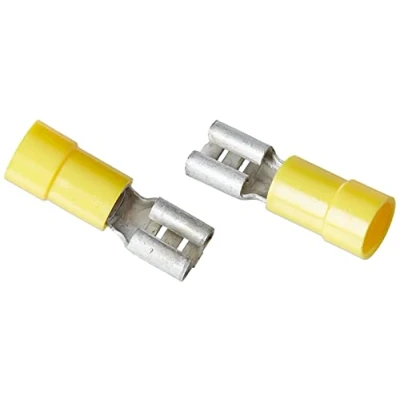 Abbildung von Isol. spademuffe A4607FLS, 4 6mm2, 6,3x0,8, Gul (100 stk.)