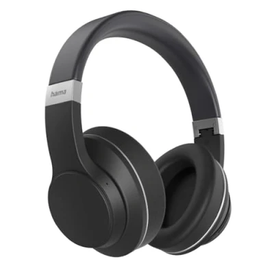 Abbildung von Hama Bluetooth Kopfhörer „Passion Voyage“, Noise Cancelling, bis 20h Akku (Active Cancelling (ANC), Freisprechfunktion, Sprachsteuerung, integrierte Steuerung für Anrufe und Musik, Google Assistant, Siri)