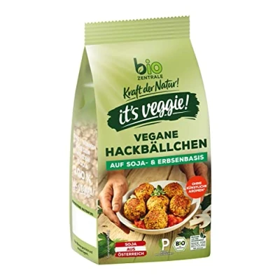 Abbildung von biozentrale it&#039;s veggie! Vegane Hackbällchen auf Soja und Erbsenbasis 150 g aus Österreich hoher Proteingehalt