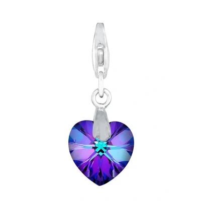 Abbildung von Elli Heart Crystal Anhänger, Damen, Größe: One Size, Violett