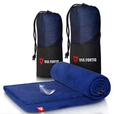 Abbildung von VIA FORTIS Mikrofaser Sporthandtuch mit Tasche 80*40 cm