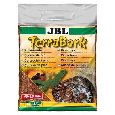 Abbildung von JBL TerraBark 71020 Bodensubstrat, für Wald und Regenwaldterrarien, Pinienrinde, 10 20 mm, 5 l